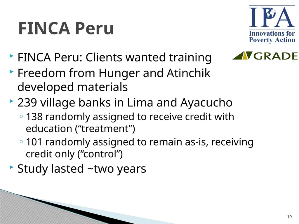 Microfinance: Building Better Products through - slide 19 of 29