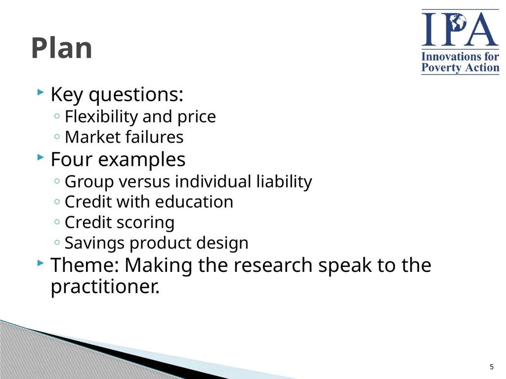 Microfinance: Building Better Products through - slide 5 of 29