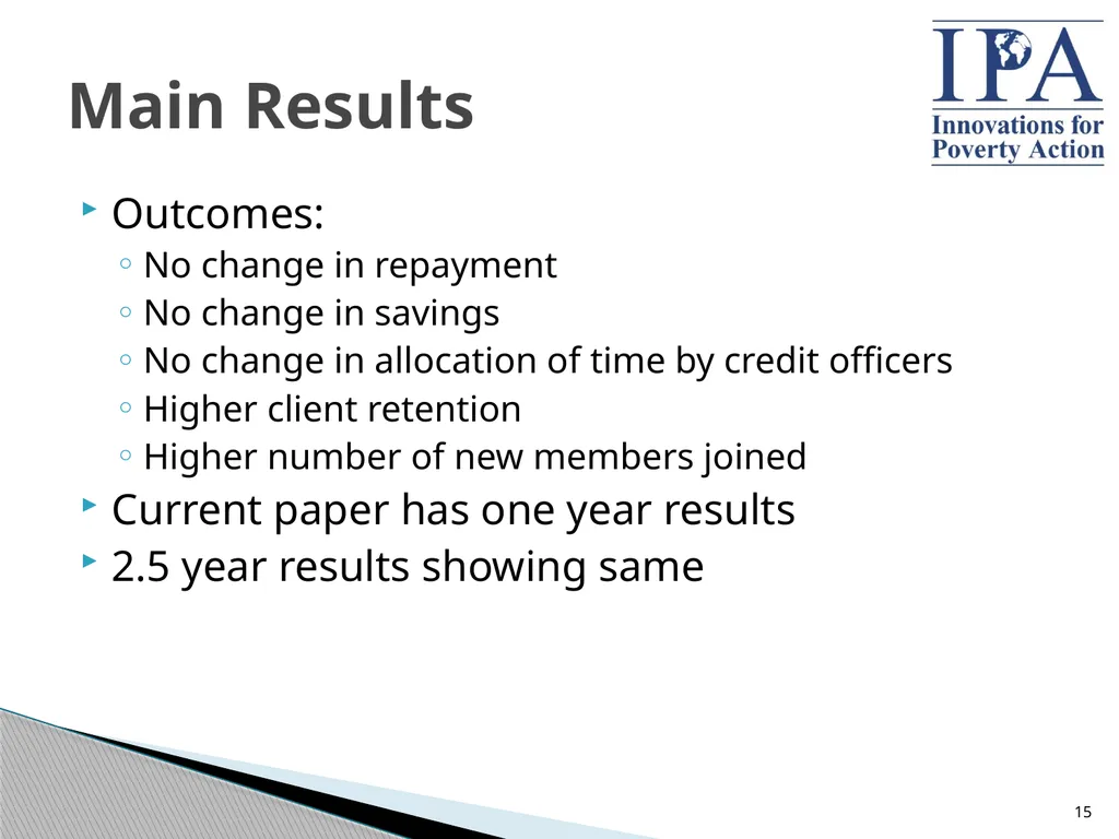 Microfinance: Building Better Products through - slide 15 of 29