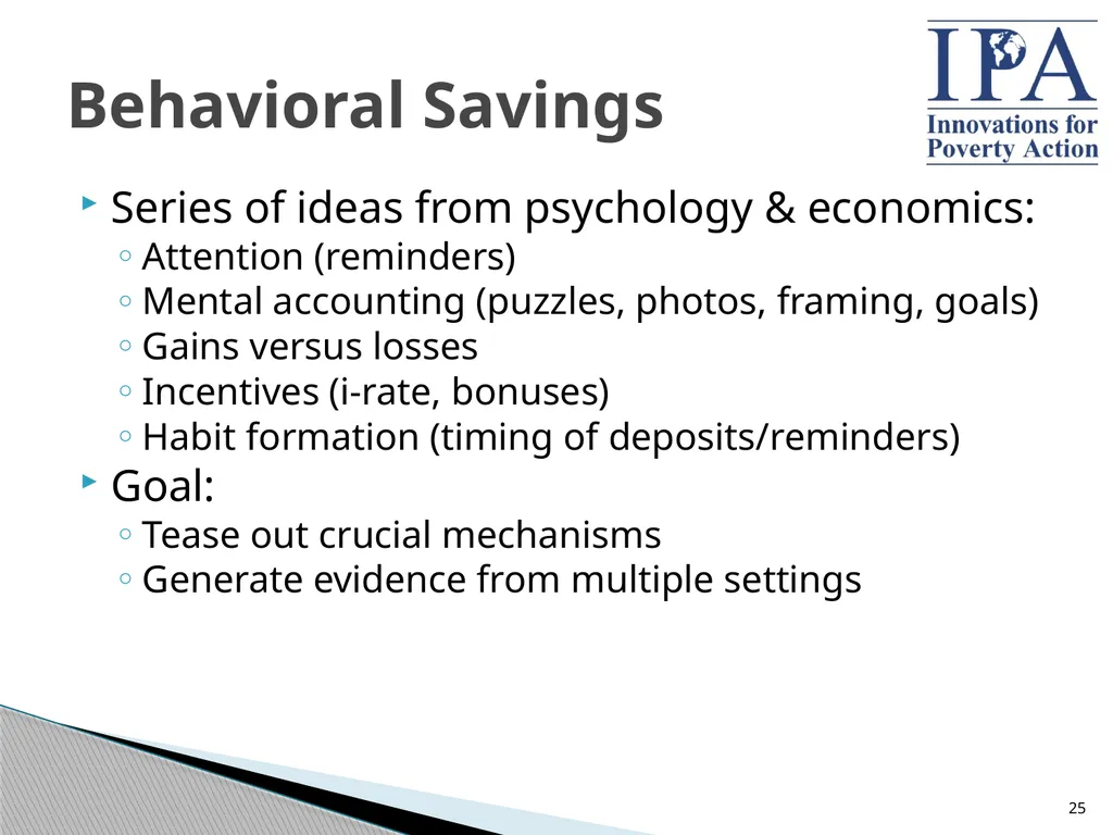 Microfinance: Building Better Products through - slide 25 of 29