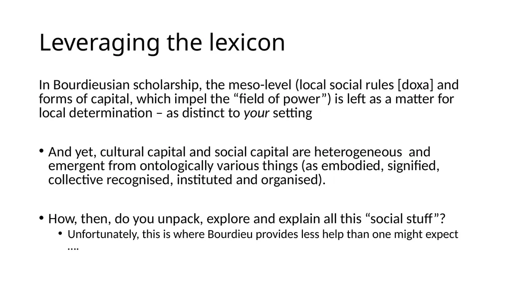 Critical Realism as a Framework Steve Vincent - slide 15 of 22