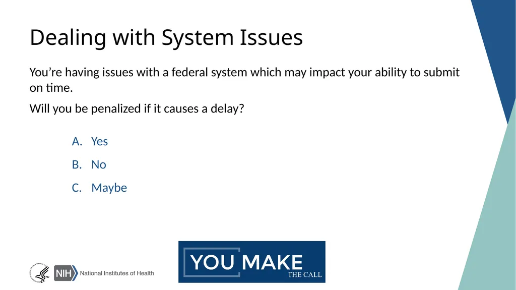 NIH GRANTS PROCESS: A WALK-THROUGH FOR BEGINNERS - slide 12 of 22