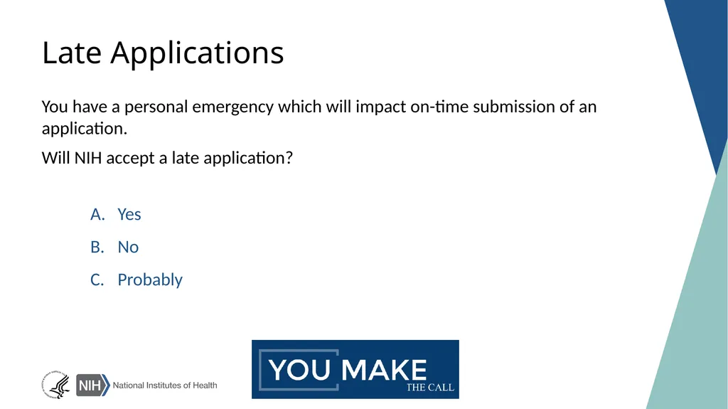 NIH GRANTS PROCESS: A WALK-THROUGH FOR BEGINNERS - slide 10 of 22