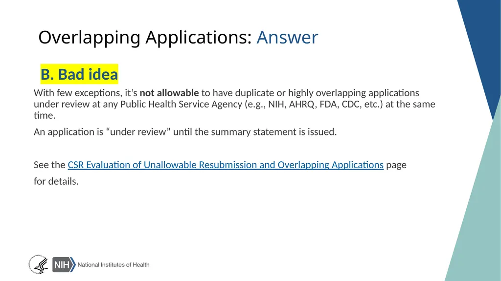 NIH GRANTS PROCESS: A WALK-THROUGH FOR BEGINNERS - slide 17 of 22