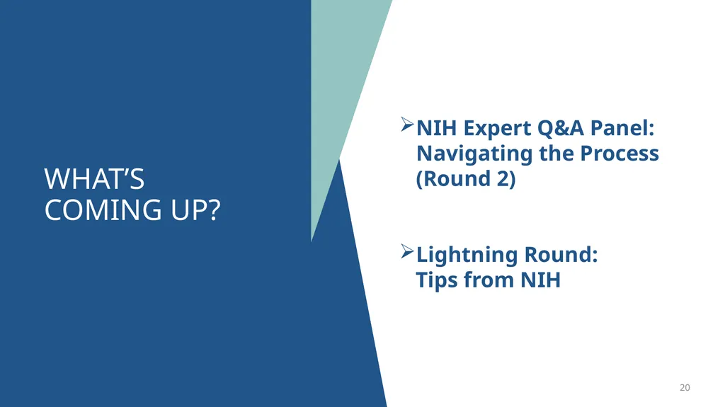 NIH GRANTS PROCESS: A WALK-THROUGH FOR BEGINNERS - slide 20 of 22
