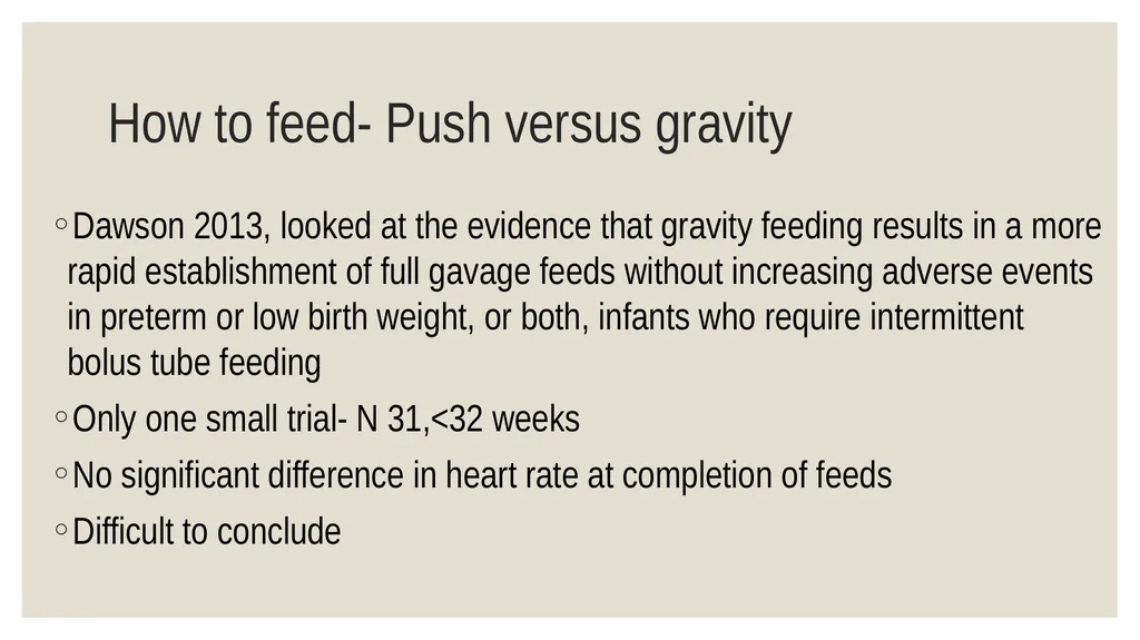 Systematic review: feeding practices for LBW - slide 18 of 21