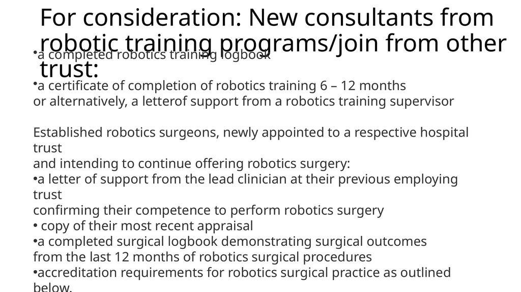 ROBOTIC SURGERY COLORECTAL SURGERY ANN LYONS - slide 4 of 6