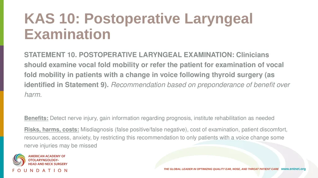 AAO-HNSF Clinical Practice Guideline: Improving - slide 33 of 46