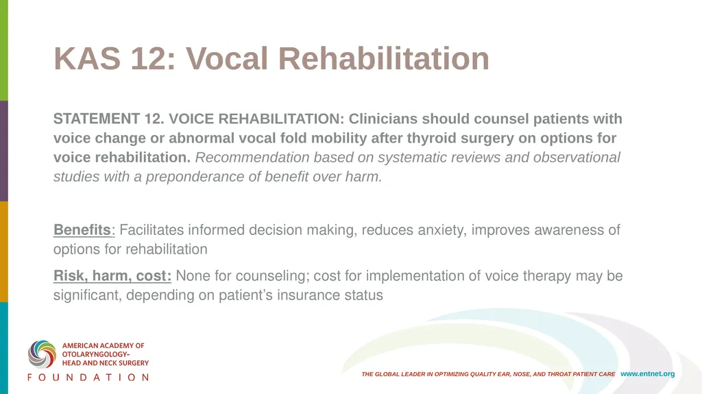 AAO-HNSF Clinical Practice Guideline: Improving - slide 37 of 46