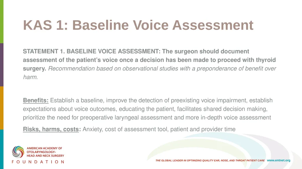 AAO-HNSF Clinical Practice Guideline: Improving - slide 13 of 46