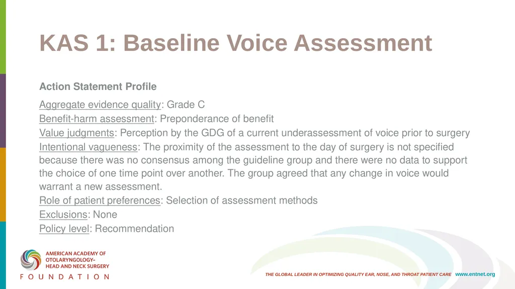 AAO-HNSF Clinical Practice Guideline: Improving - slide 14 of 46