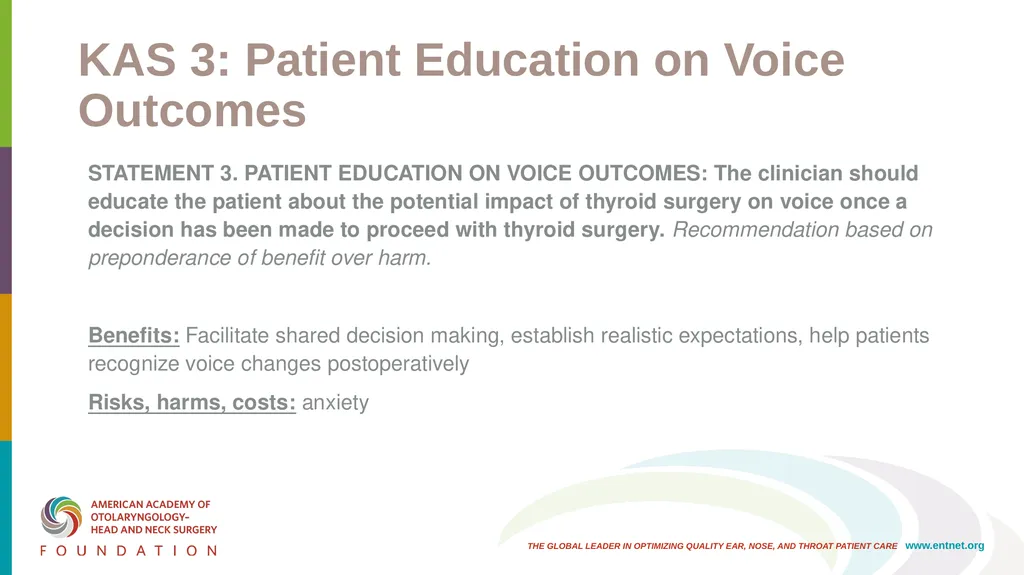 AAO-HNSF Clinical Practice Guideline: Improving - slide 19 of 46
