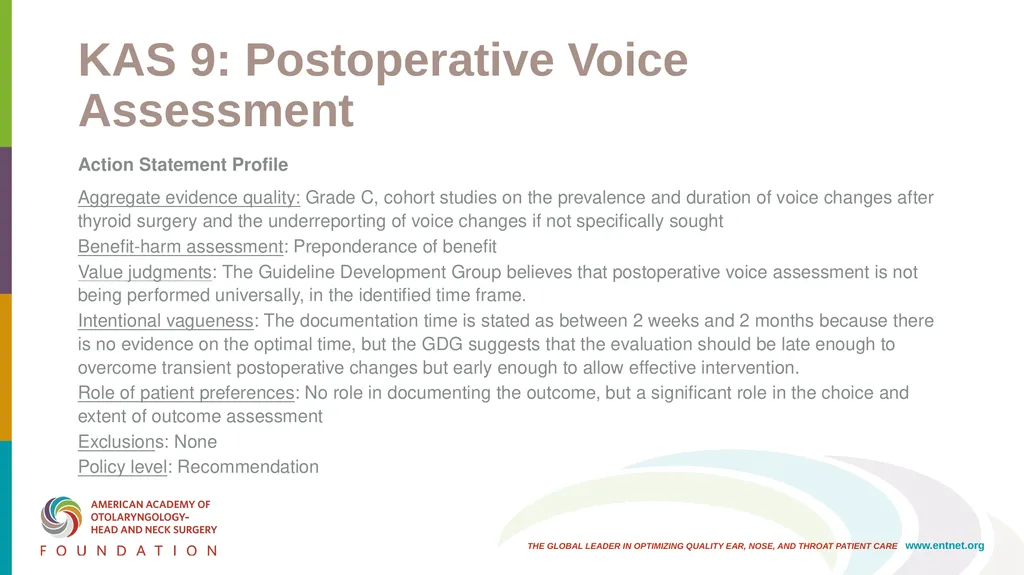 AAO-HNSF Clinical Practice Guideline: Improving - slide 32 of 46