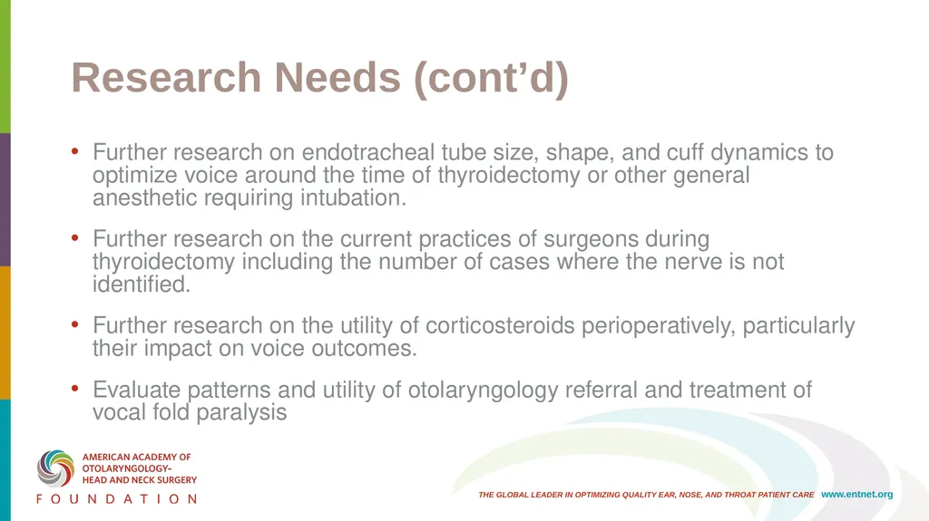 AAO-HNSF Clinical Practice Guideline: Improving - slide 41 of 46