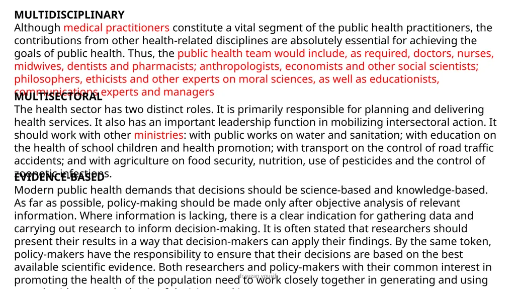 CONCEPTS IN PUBLIC HEALTH AND PREVENTIVE MEDICINE - slide 8 of 16