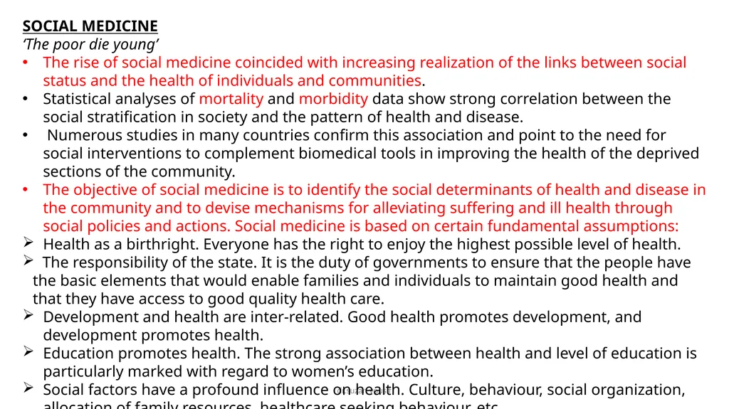CONCEPTS IN PUBLIC HEALTH AND PREVENTIVE MEDICINE - slide 5 of 16