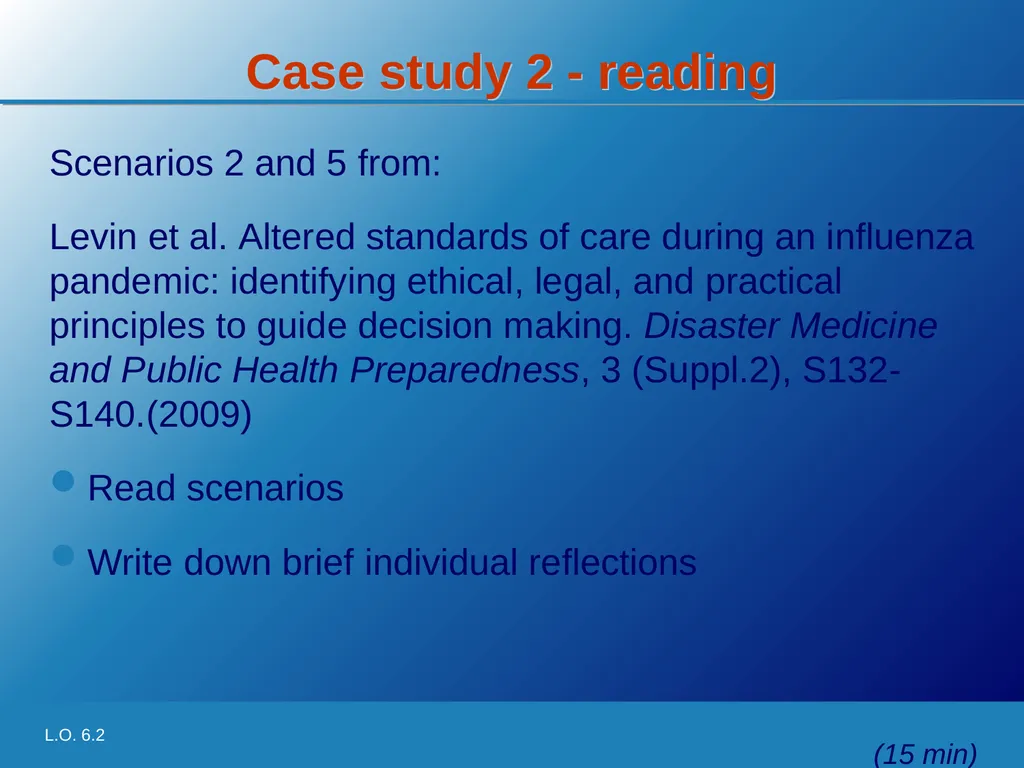 Learning Objective 6.2 Understand how criteria for - slide 9 of 18