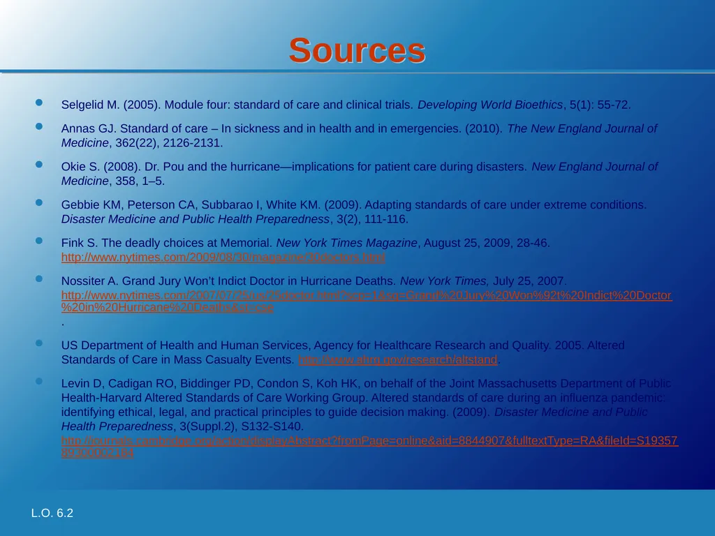 Learning Objective 6.2 Understand how criteria for - slide 17 of 18