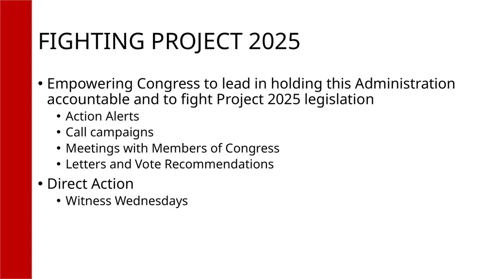 WHAT IS PROJECT 2025? A compilation of radical - slide 14 of 15