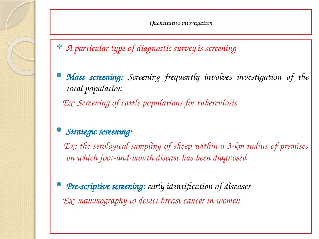 Components of epidemiology First component: data - slide 4 of 31