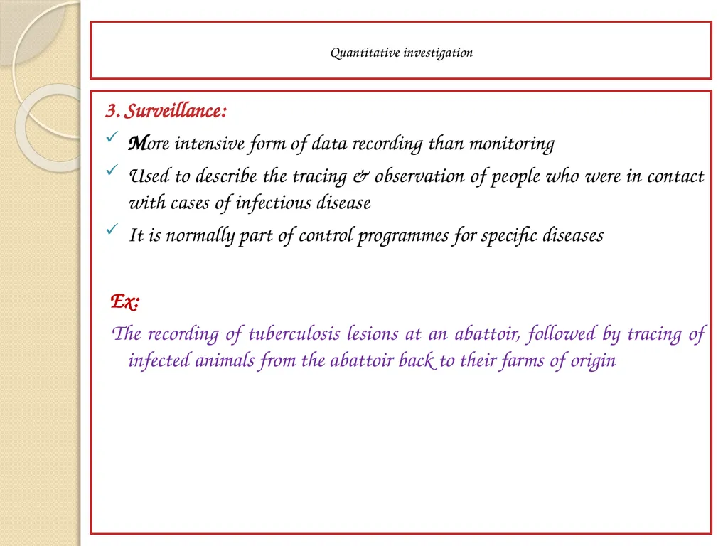 Components of epidemiology First component: data - slide 6 of 31