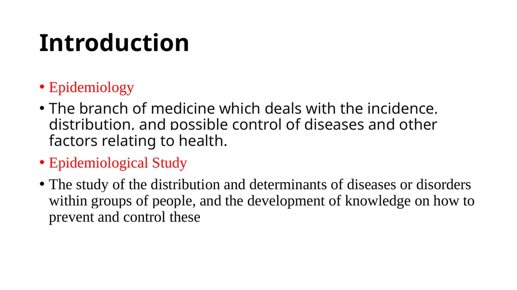 Classification of Epidemiological Studies - slide 3 of 14