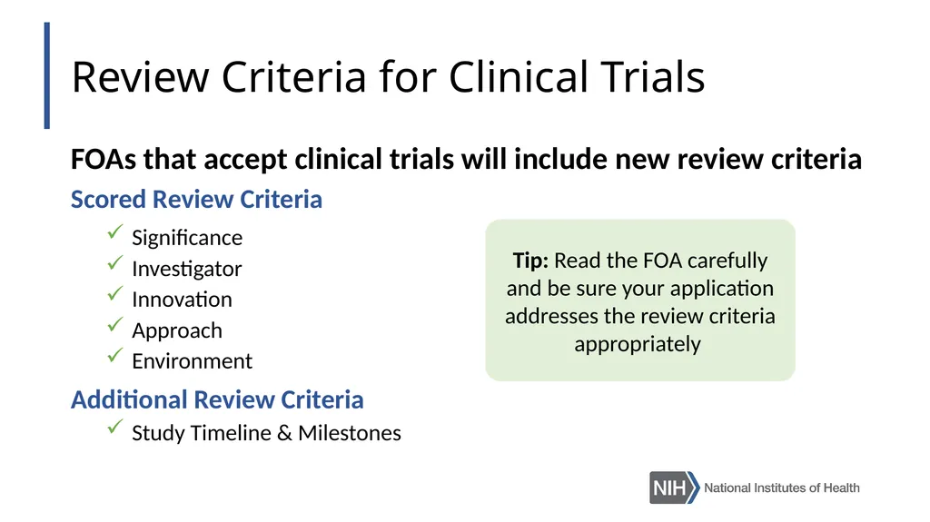 Doing Human Subjects Research? Changing NIH - slide 18 of 31