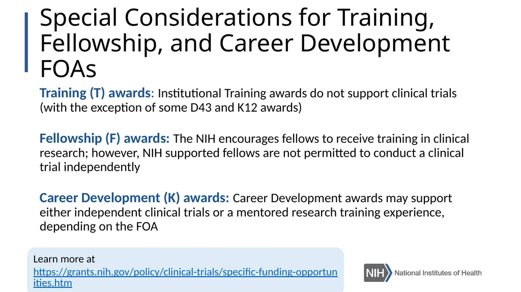 Doing Human Subjects Research? Changing NIH - slide 17 of 31