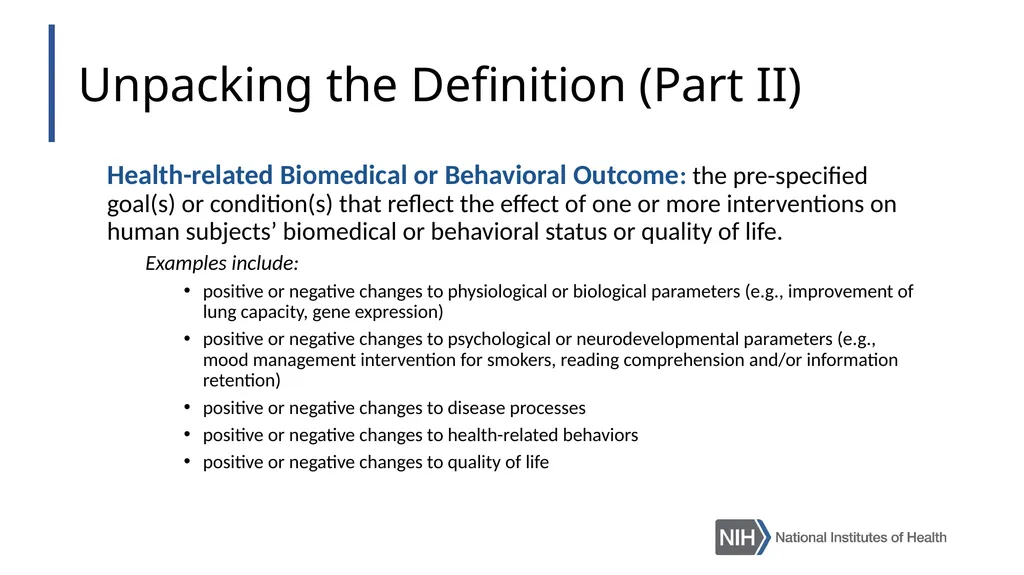 Doing Human Subjects Research? Changing NIH - slide 6 of 31