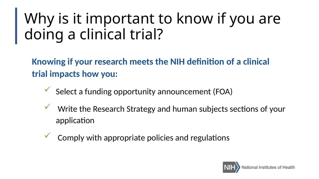 Doing Human Subjects Research? Changing NIH - slide 9 of 31