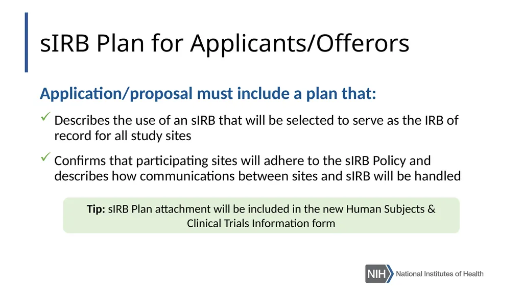 Doing Human Subjects Research? Changing NIH - slide 26 of 31