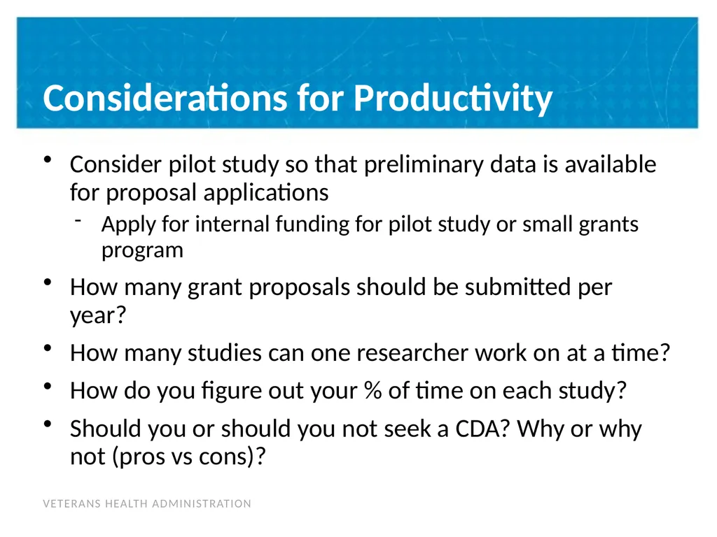 Building a Program of Research & Post-Doctoral - slide 15 of 24