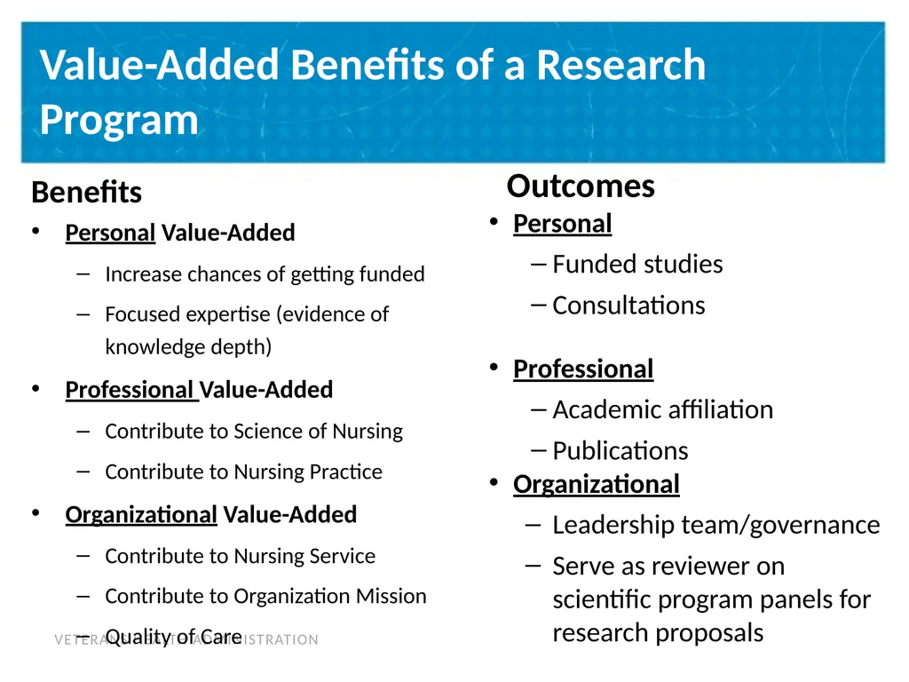 Building a Program of Research & Post-Doctoral - slide 13 of 24