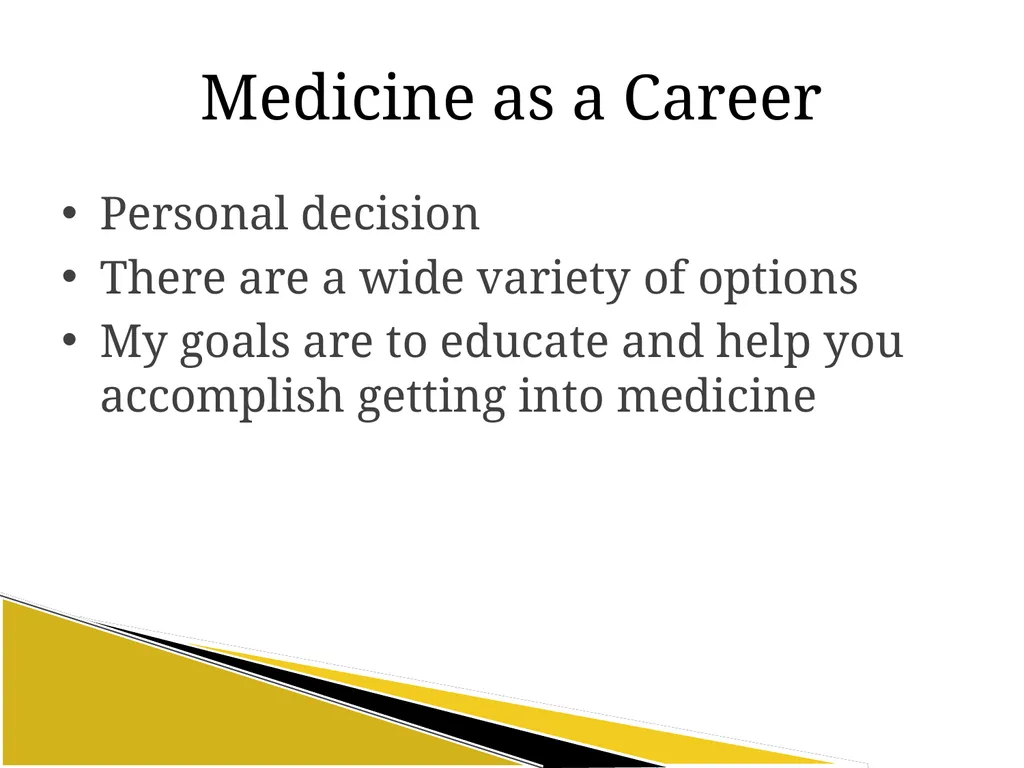 Intro to Medicine 101 Howard M. Hack, M.D. - slide 2 of 34