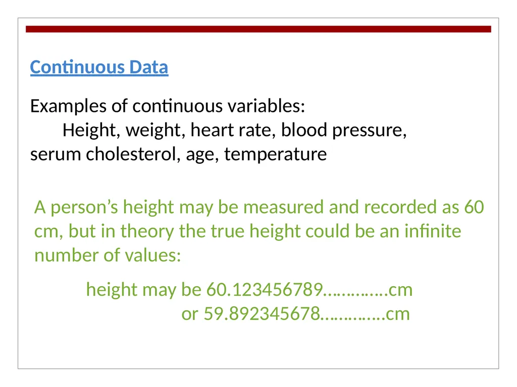 Types of Variables Objective: Students should be - slide 12 of 13