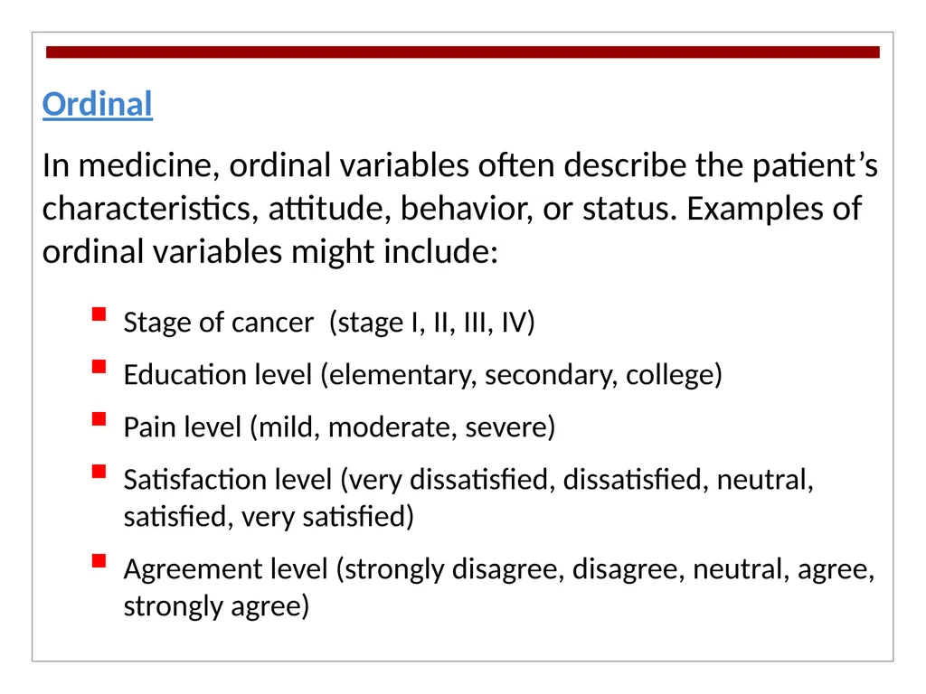 Types of Variables Objective: Students should be - slide 6 of 13