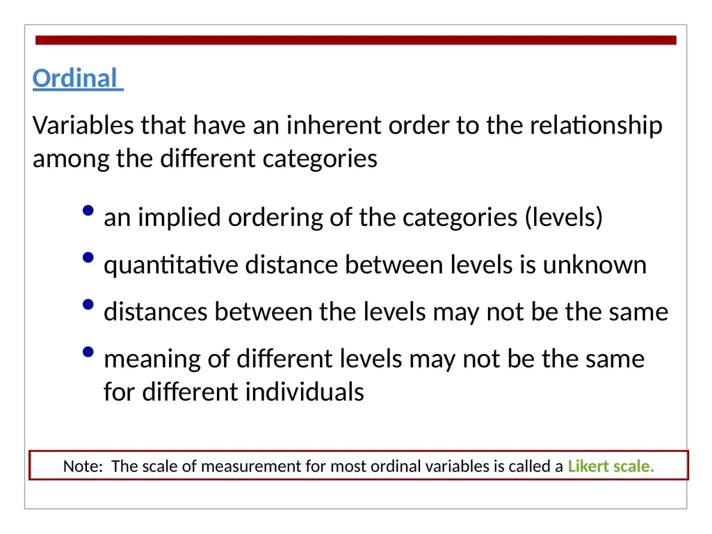 Types of Variables Objective: Students should be - slide 5 of 13