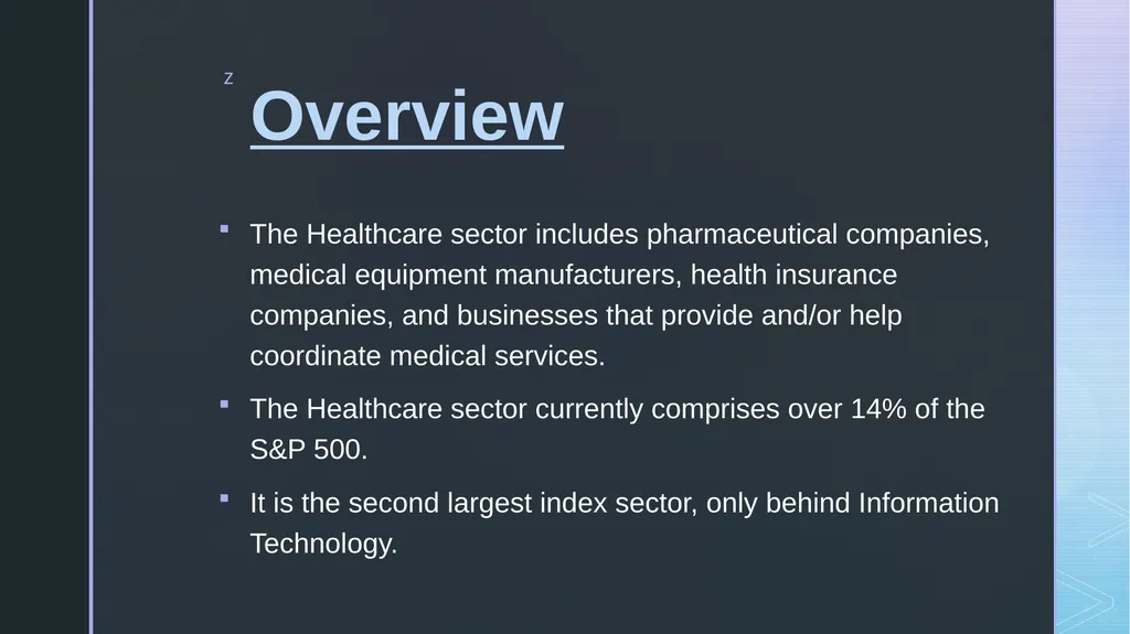Healthcare Sector Megan Sullivan Jack Whitney - slide 3 of 28