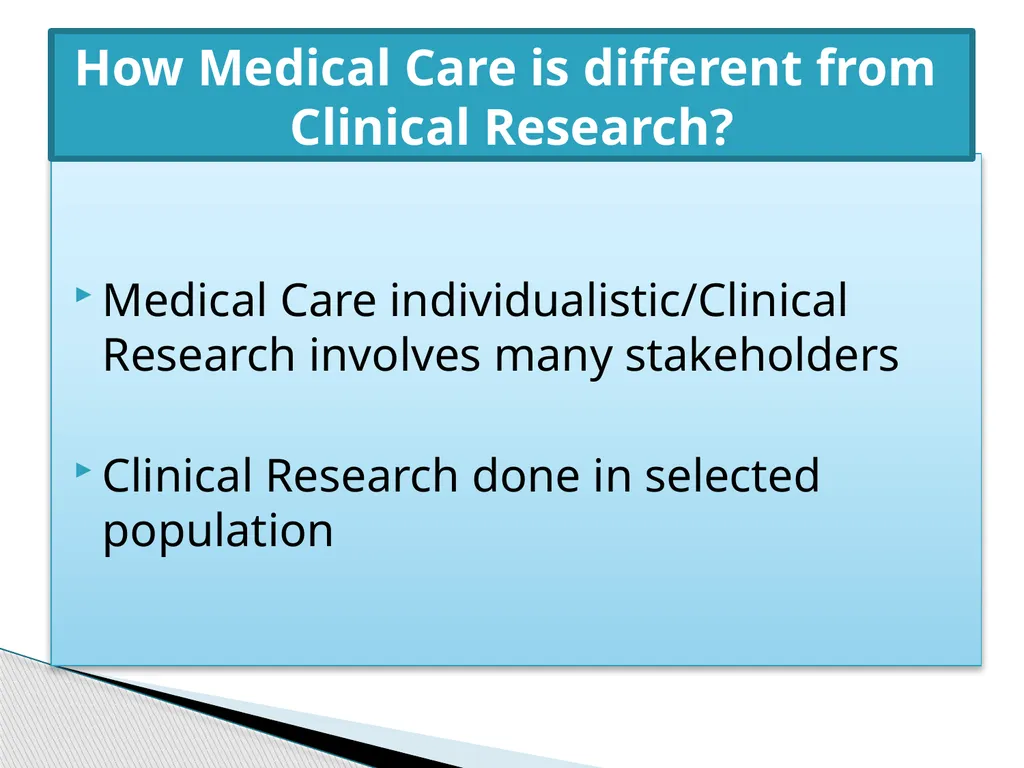 Clinical Research Contribution towards improving - slide 5 of 8