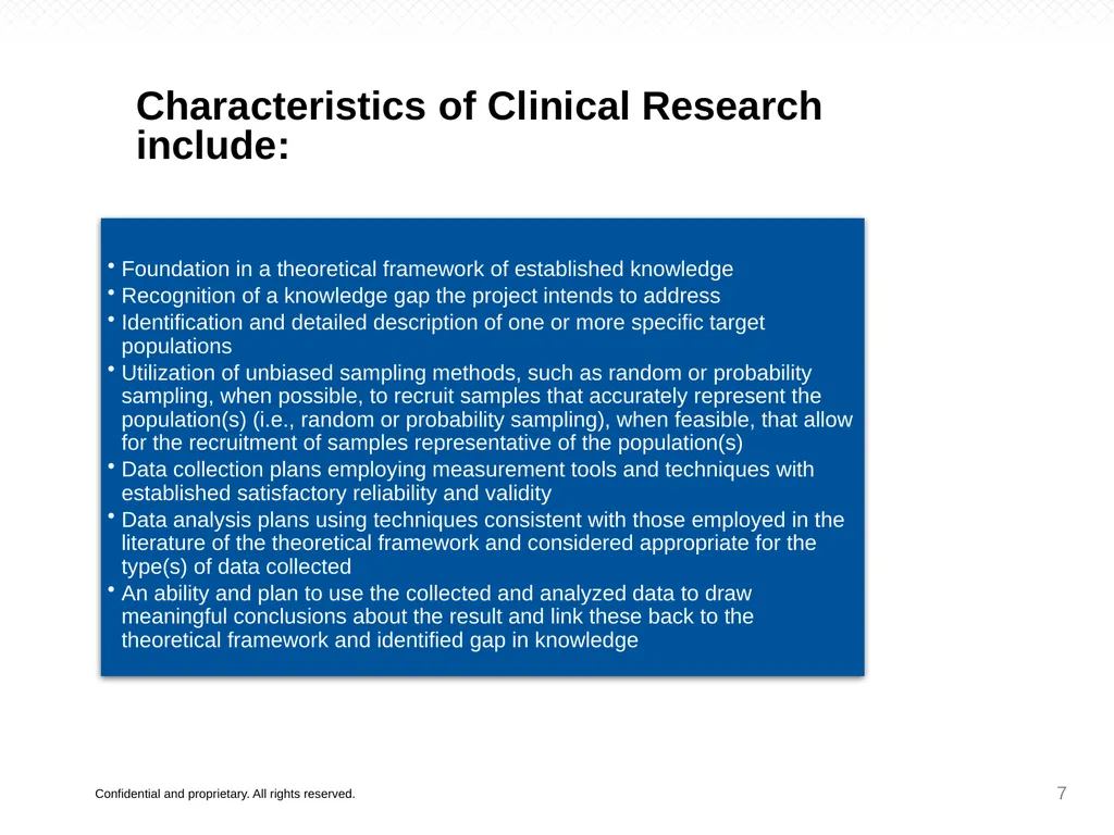 Introduction to Clinical Research Presenting: This - slide 7 of 10