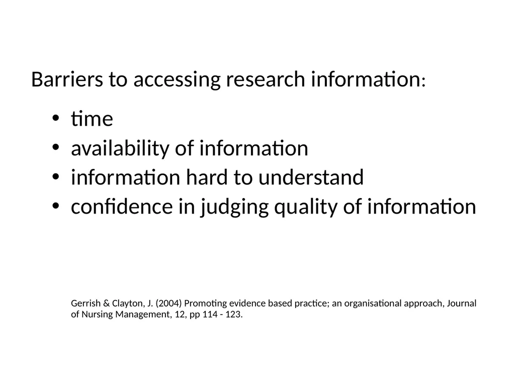 Nursing research or research nursing? Two separate - slide 30 of 49