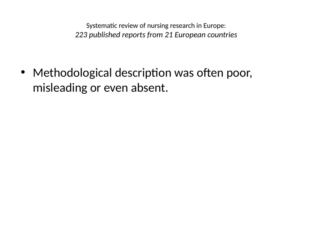 Nursing research or research nursing? Two separate - slide 41 of 49
