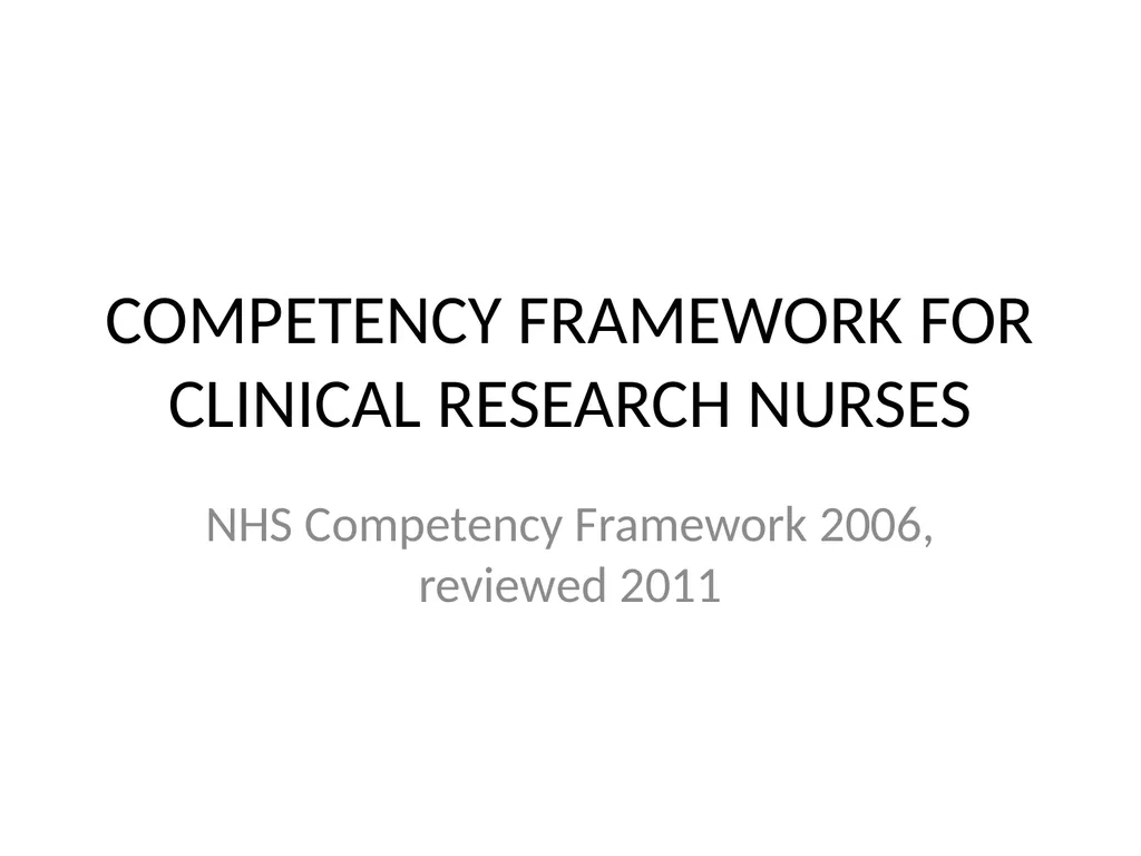 Nursing research or research nursing? Two separate - slide 6 of 49