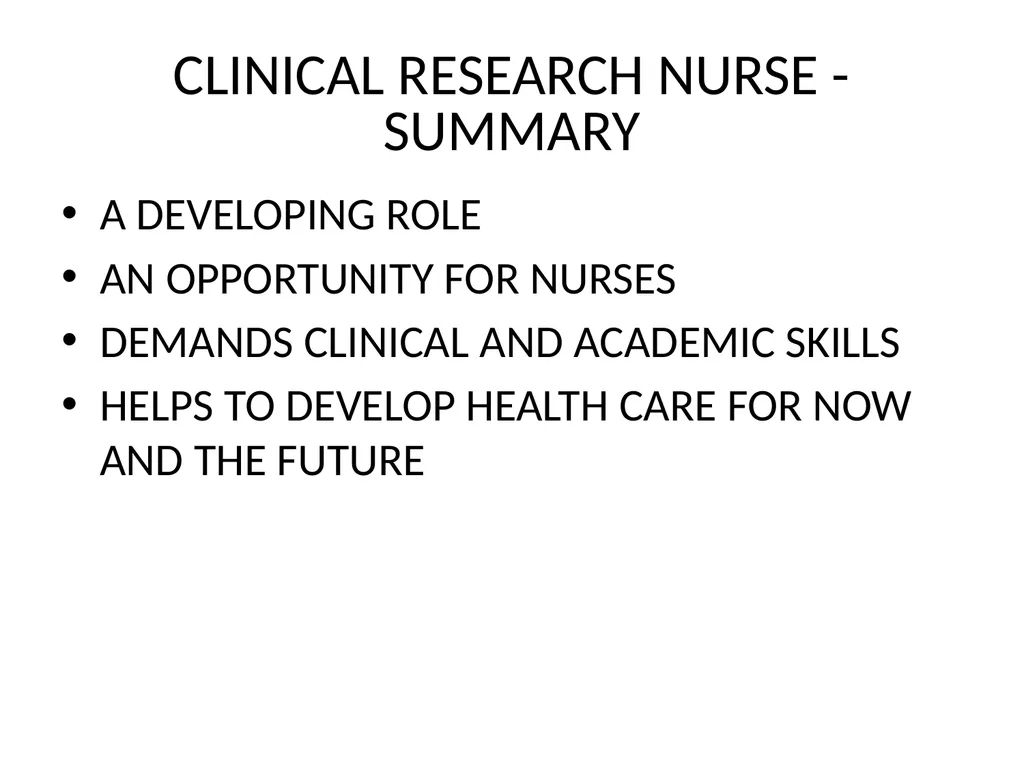 Nursing research or research nursing? Two separate - slide 12 of 49