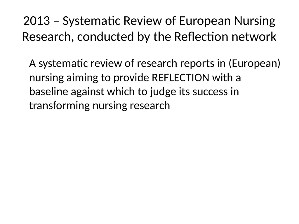 Nursing research or research nursing? Two separate - slide 39 of 49