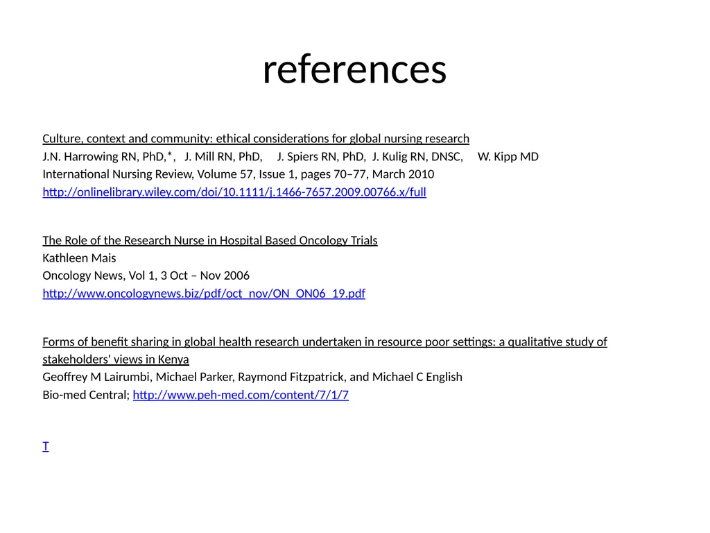 Nursing research or research nursing? Two separate - slide 49 of 49
