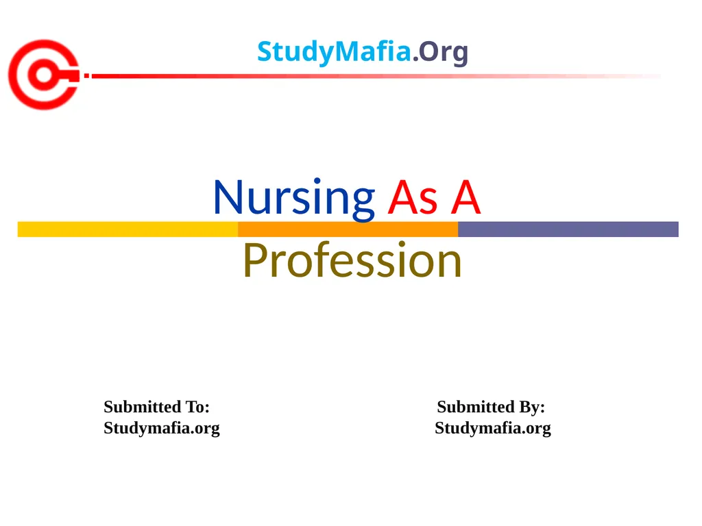 StudyMafia.Org Submitted To: Submitted By: