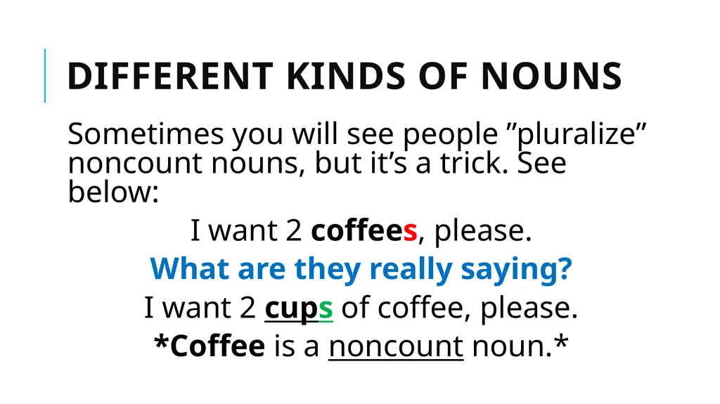 Grammar Basics Some Terms Why Learn Grammar? - slide 42 of 84