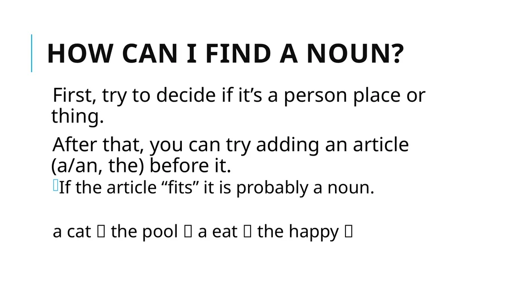 Grammar Basics Some Terms Why Learn Grammar? - slide 43 of 84