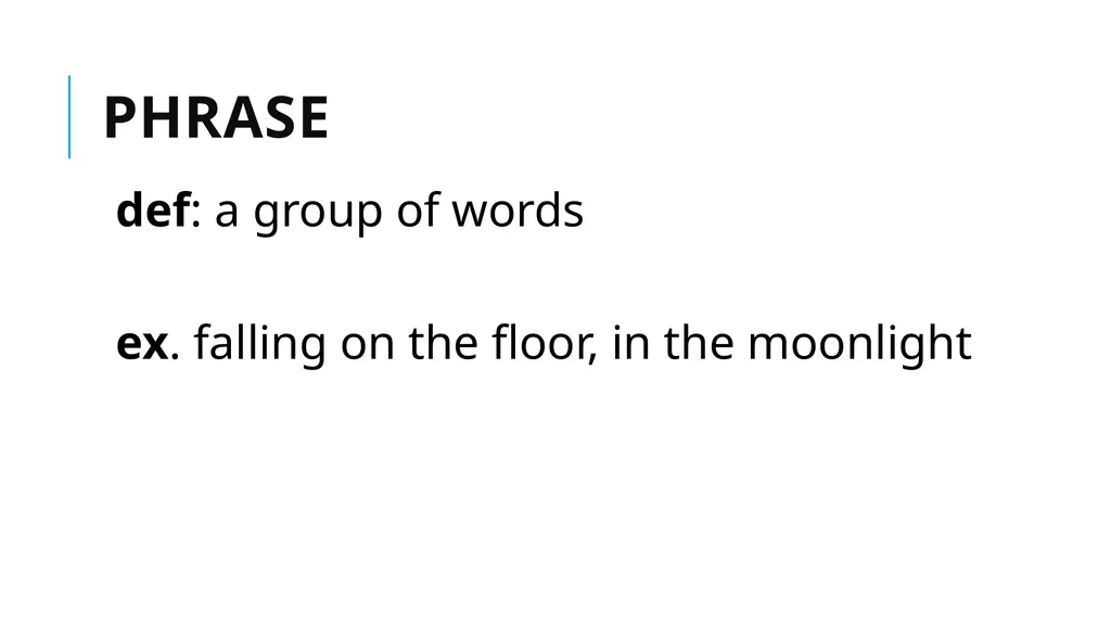 Grammar Basics Some Terms Why Learn Grammar? - slide 16 of 84